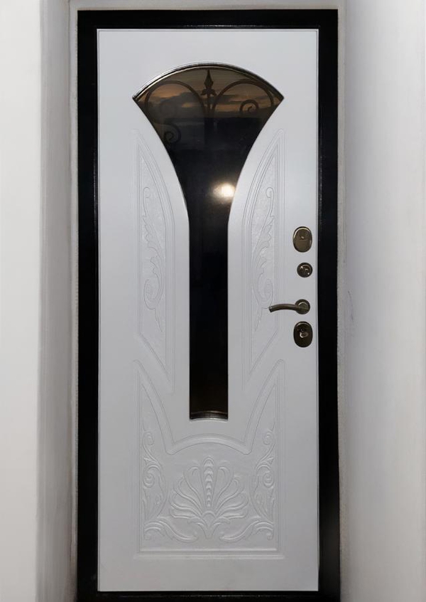 Уличная дверь с остеклением