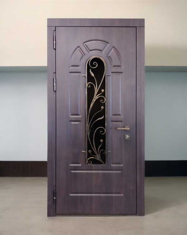 МДФ дверь с решеткой